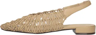 Notre-V Schoenen, Dames, Beige, 42 EU, Leer, Pointed Slingback