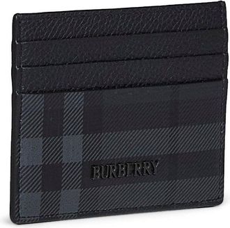 Burberry Mens Credit Card Holder City Black Polyurethane Wallets & Cardholders