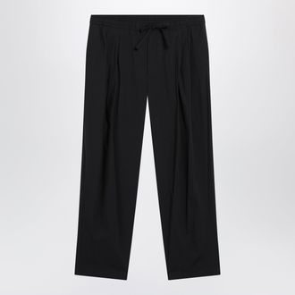 Dolce & Gabbana Pantaloni classici in popeline di cotone neri