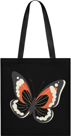 Generic Rainbow Butterfly Womens Tote Casual Shopping Bag Lightweight Shoulder Bags Hobos Handbag for Work Travel Daily 35x40cm