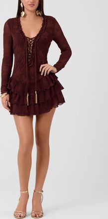 Rachel Roy Kitra Lace Up Mini Dress