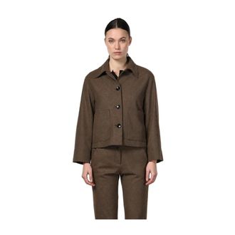 Mason's Giacca in Jersey di Flanella Rosie - - Jackets - Donna - Marrone - M