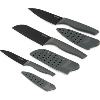Berghoff DiNA Vector 3-Piece Knives & Covers Set in Grey at Nordstrom Rack