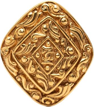 Chanel Pre-owned Jewellery, female, Yellow, Size: ONE SIZE Pre-owned Decorative Brooch