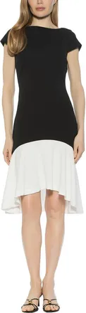 Alexia Admor Renata Cap Sleeve Flared Dress