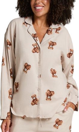 Hunkem&ouml;ller Jacket Flannel Twill Bear in Grey at Nordstrom, Size X-Small