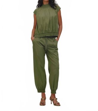 Rabens Saloner Domino Papery Angle Seam Pants In Shadow
