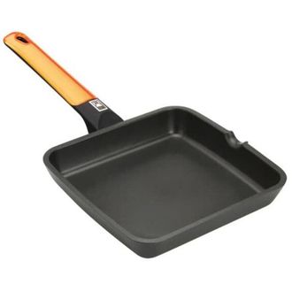 Bra Bra - Grill Plancha 28x28cm Liso C/m Ind Al/fu Nar Efficient