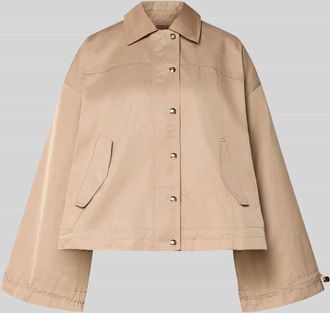 Liu Jo Jacke mit Kimono&auml;rmeln und Pattentaschen in Hazel, Gr&ouml;&szlig;e XXL