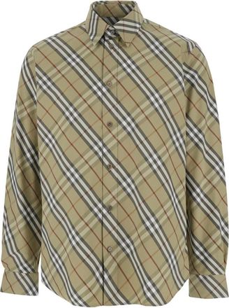 Burberry Green Check Shirt