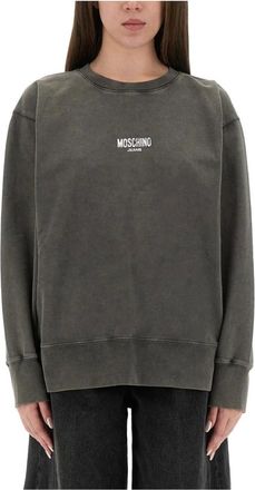 Moschino Mujer, Sudaderas, Gris, Talla: M