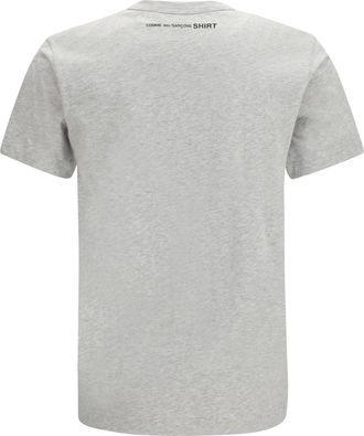 Comme Des Gar&ccedil;ons Mens Short-Sleeve Crewneck T-Shirt Top Grey Cotton T-Shirts And Polos