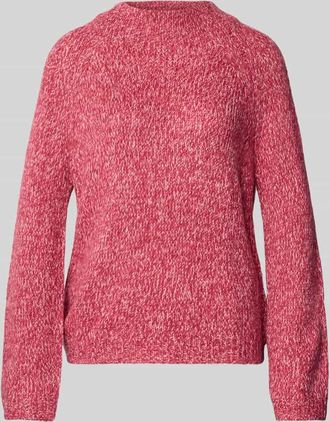 Tom Tailor Relaxed Fit Strickpullover mit Woll-Anteil in Pink Melange, Gr&ouml;&szlig;e XXXL