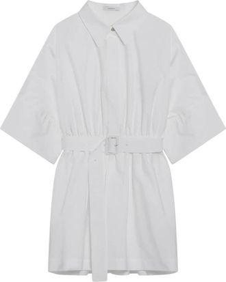 Givenchy Mini Overhemdjurk in Poplin - Dames - Korte kleedjes - Wit - XS - Katoen - Kleedjes