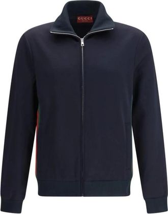 Gucci Hoodies & sweatvesten, Heren, Blauw, S, Polyester, Polyester Shell Jacket