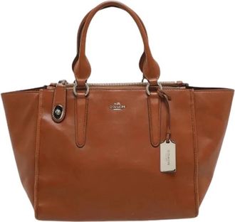 Coach Pre-owned Satchel - Dames - Vintage Handtas - Bruin - ONE Size - Leer - Vintage