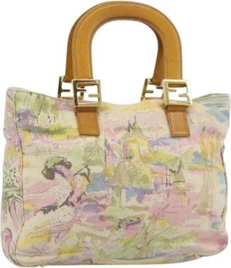 Fendi Pre-owned Vintage Tote Bag - Dames - Vintage Shopper - Beige - ONE Size - Leer - Vintage