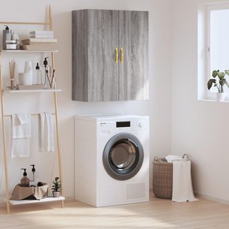 vidaXL Armario De Pared Gris Sonoma 69,5x34x90 Cm Vidaxl