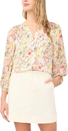 Vince Camuto Floral Button-Up Shirt in Raspberry Sorbet at Nordstrom, Size X-Large