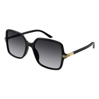 Gucci Sunglasses, female, Black, Size: 55 MM Web Sunglasses