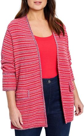 Nic+Zoe Heat Clash Cardigan in Haute Red at Nordstrom Rack, Size 2X