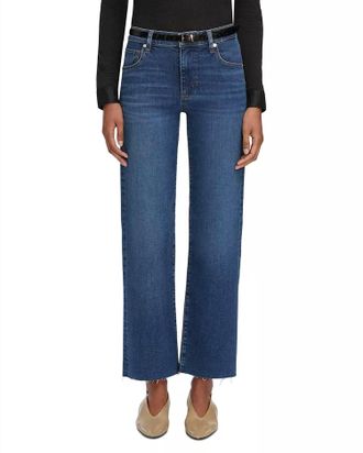 Frame Denim Mellow High Rise Slim Wide Leg Jeans In Elixir Raw After