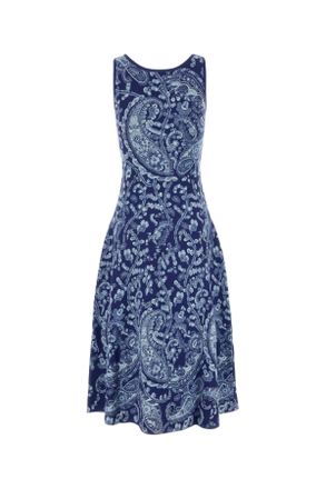 Etro Womens Embroidered Knit Dress Blu Exterior: Viscose Polyester Abiti