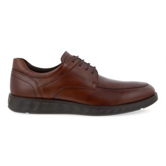 Ecco Mens S Lite Hybrid Apron Toe Tie Shoe In Cognac