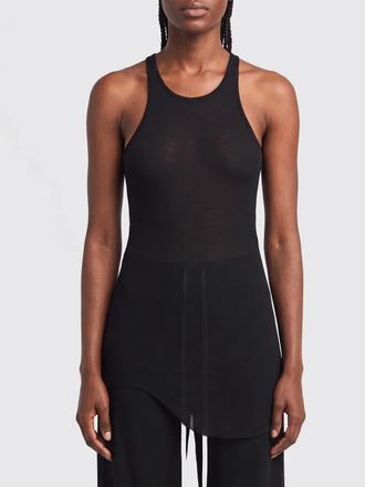 Rick Owens Asymmetrical Viscose and Silk Off-the-Shoulder Top