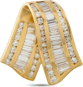 Charles Krypell 18K Yellow Gold 3.0ct Diamond Pendant CK05-122425