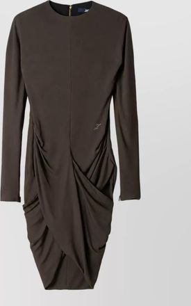 Jacquemus draped long-sleeve mini dress