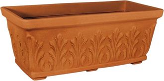 Monacis Macetero Decorativo Cl&aacute;sico Tradicional De 70x33 Cm Y 27 Cm De Alto, Fabricado En Pol&iacute;mero De Terracota Resistente Para Plantas De Jard&iacute;n Y Terraza