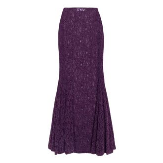 Weili Zheng Gonna a sirena in pizzo - - Skirts - Donna - Viola - L