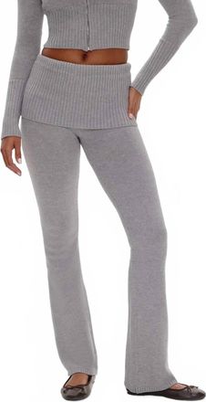 Frankies Bikinis Aimee Knit Pant In Rain Cloud