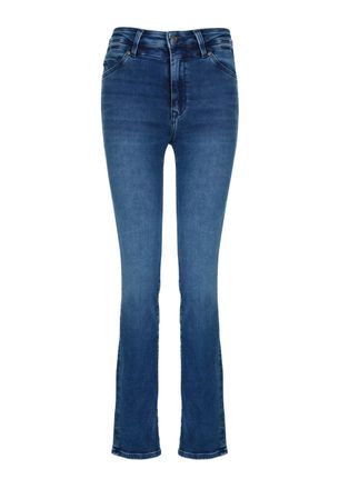 Mavi Straight-Jeans MAVI Mavi Jeans Kendra, Damen, Gr. 27, L&auml;nge 30, blau, Obermaterial: 72% Baumwolle CO. 25% Polyester PES. 3% Elasthan EL., Jeans Straig