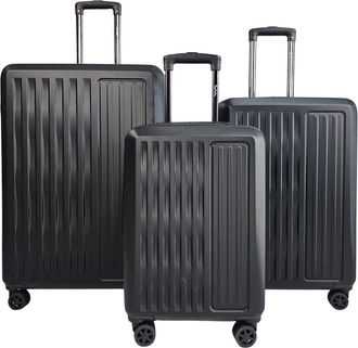 Infinity Leather ABS reiskoffers met harde schaal voor reisbagage