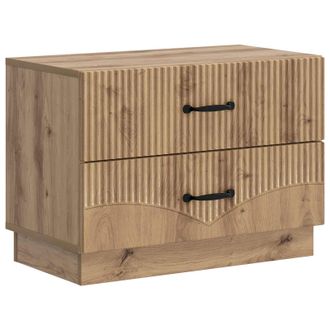 vidaXL Armario De Noche Con Caj&oacute;n Roble Artesanal 62 X 34,5 X 44,5 Cm Vidaxl