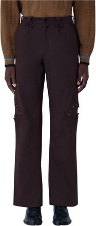 Kiko Kostadinov Estike Pants - Heren - Straight fit broeken - Bruin - L - Katoen - Broeken