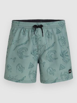 O'Neill Mix & Match Cali Print 15 Boardshorts groen