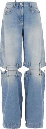 The Attico Loose-fit Jeans, female, Blue, Size: W26 Classic Denim Jeans for Everyday Wear