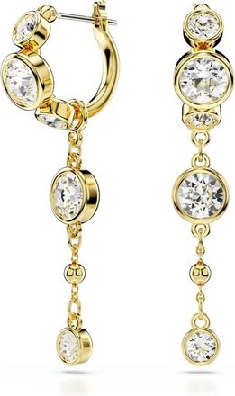 Swarovski Gouden Kristal Oorbellen Elegant Ontwerp - Dames - Oorbellen - Geel - ONE Size - Accessoires