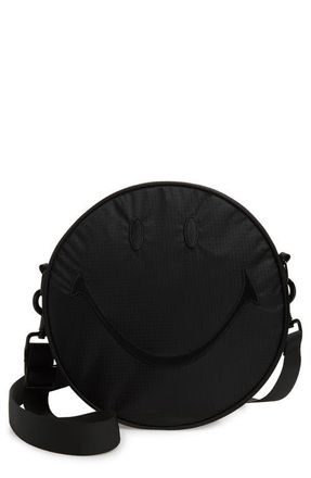 Market Large Smiley Ripstop Crossbody Bag in Black at Nordstrom