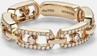 Messika Anello Move Link in oro 18kt con diamanti