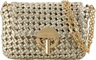 Vanessa Bruno Shoulder Bags, female, Yellow, Size: ONE SIZE Gold Shoulder Bag - Moon Moyen