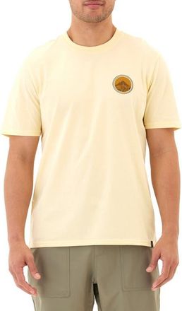 Threads 4 Thought Mountain Sunset Graphic T-Shirt in Lemon Drop at Nordstrom, Size Xx-Large