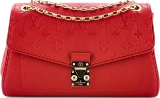Louis Vuitton Saint Germain Handbag Monogram Empreinte Leather PM shoulder bag - Rosso