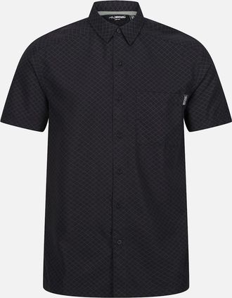 Regatta Mens Regatta Mens Mindano VIII Criss-Cross Shirt - Black - Size: 40/Regular