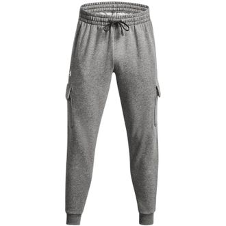 Under Armour Rival fleece-joggingbroek met cargozakken voor heren (Grijs/Zwart)