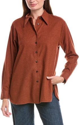 Lafayette 148 New York Wool & Cashmere-Blend Shirt