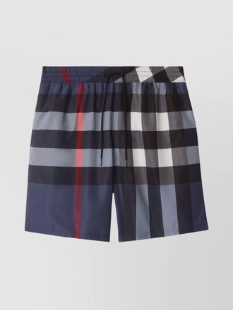 Burberry checked swim shorts